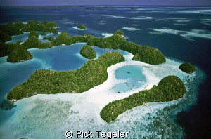 Palau from the air... by Rick Tegeler 